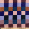 Printed Faux Shearling ALCALA Blue / Skin